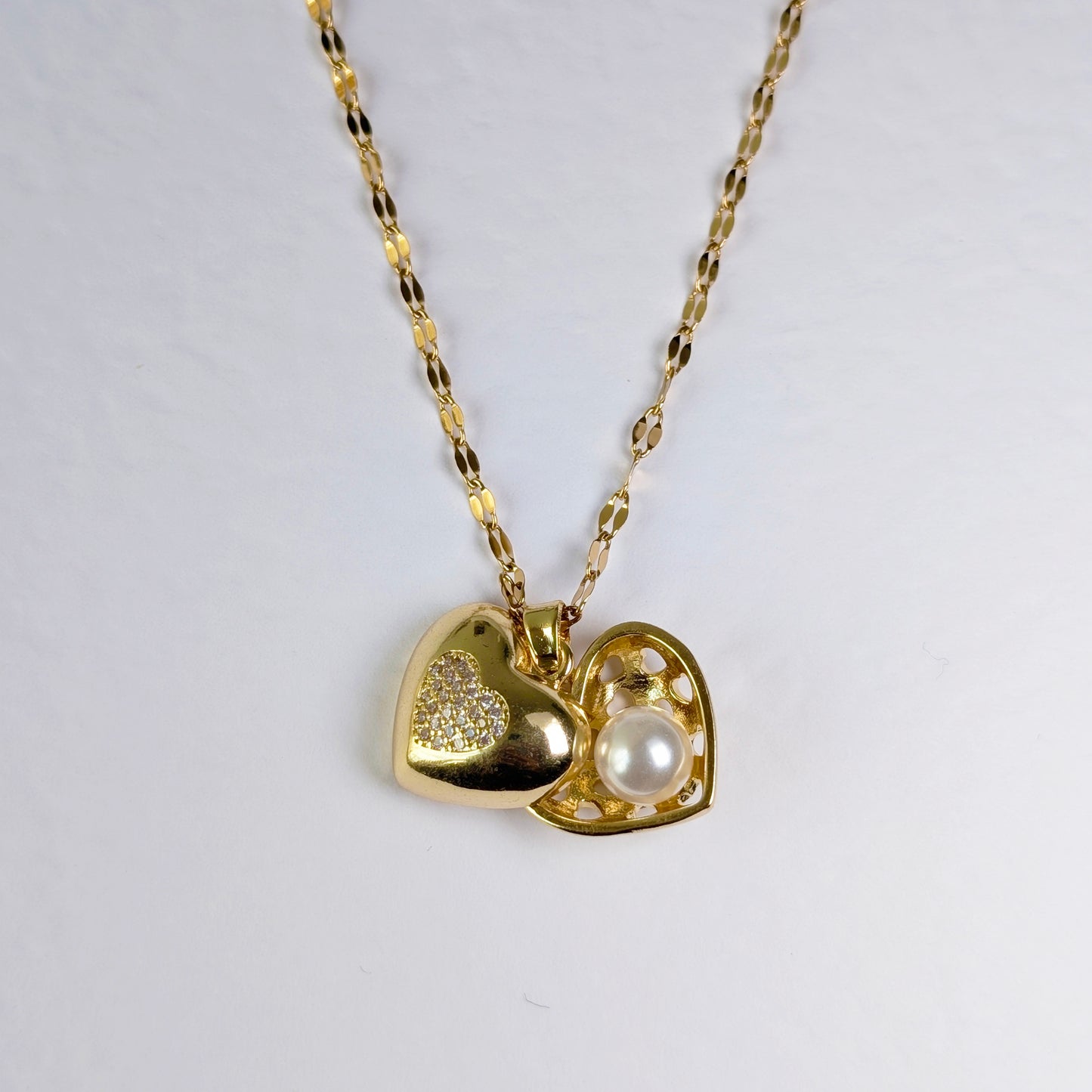 Hollow Heart with Pearl