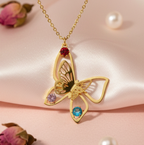3D Butterfly Necklace